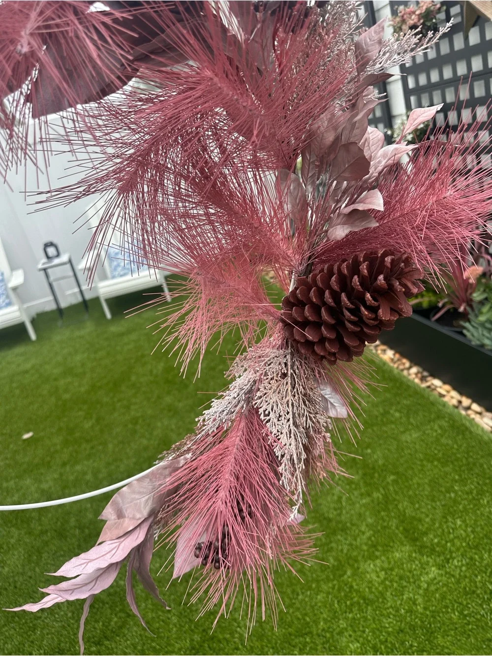 Crate&Barrel Blush Hoop Wreath